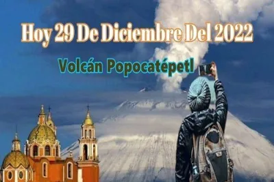 Hoy 29 De diciembre Del 2022 Volcan Popocatepetl