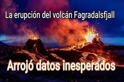 La erupcion del volcan Fagradalsfjall arrojo datos inesperados